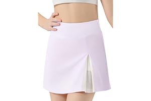 GROYOLAN Girls Tennis Skirt High Waisted Athletic Skorts with Pockets Shorts A-line Golf Skirt Sports Gym Running Workout School