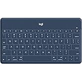 Logitech Keys-to-Go Super-Slim and Super-Light Bluetooth Keyboard for iPhone, iPad, Mac and Apple TV, Including iPad Air 5th Gen (2022) - Classic Blue