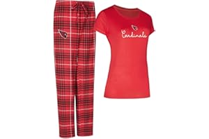 Concepts Sport Women's NFL Vector Top & Flannel Pants Sleep Set