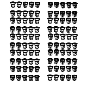 JayaMani Net pots Small 3 * 3.5 cm / 1 inch (Pack of 100) for Germinating Seedling