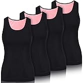 Neer Womens Fleece Lined Underwear Tops Warm Cami Tank Top Cotton Thermal Underwear for Women Sleeveless Camisole Base Layer