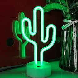 JYWJ Neon Signs with Holder Base,USB or 3-AA