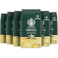 Starbucks Ground Coffee, Vanilla Flavored Coffee, Naturally Flavored, 100% Arabica, 6 bags (11 oz each)