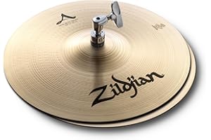 Zildjian Hi-Hat Cymbals, Natural, 12" (A0113)