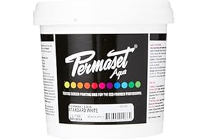 Permaset Aqua Fabric Standard Cover Screenprinting Inks - Standard White - 1 Liter