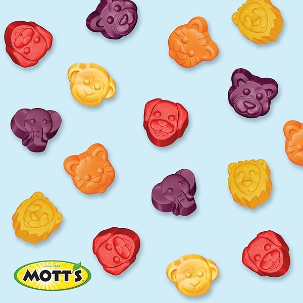 MOTT’S FRUIT FLAVORED SNACKS, ANIMALS ASSORTED FRUIT, GLUTEN FREE SNACK, 10 CT, 8 OZ