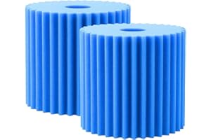Nispira 506B Foam Dust Filter Replacement for Electrolux Centralux Aerus Central Vacuum 1561,1569,1580,1584,1590,1590A E130 Series, E177A Blue Scalloped, 2 Packs