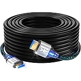 Zazalon 4k HDMI Cable 50 FT,High Speed HDMI 2.0 Cord, Support 4K@60Hz, ARC, HDR, 3D, Ethernet, Compatible with TV, Blu-Ray, PS4/5,Projector, Soundbar, Sky, PC, Laptop