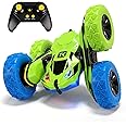 Threeking RC Stunt Car Remote Control Cars with Lights Double-Sided Driving Indoor Outdoor Toys Gifts Presents for 4 5 6 7 8 9 10 11 12 Year Old Kids Boys Girls