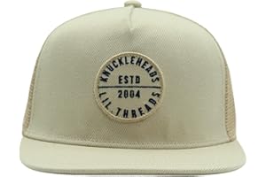 KNUCKLEHEADS LITTLE THREADS Toddler Baseball Hat - Infant Trucker Hats - Boy Outfit - Newborn Sun Hat - Baby Youth Snap Back Trucker Mesh Brim Gorros