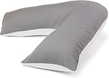 C Stores Large V Pillow with 2 Tone Cover Orthopaedic Support 84x34cm view 2