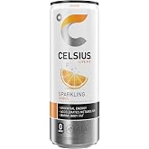 CELSIUS Sparkling Orange, Functional Essential Energy Drink, 12 Fl Oz