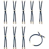 Bestewelry 10Pcs Nylon Twisted Cord Bracelet Making Adjustable Slider Bracelets with Golden Brass Findings for DIY Jewelry Making Accessories 9 inch(22.25cm)