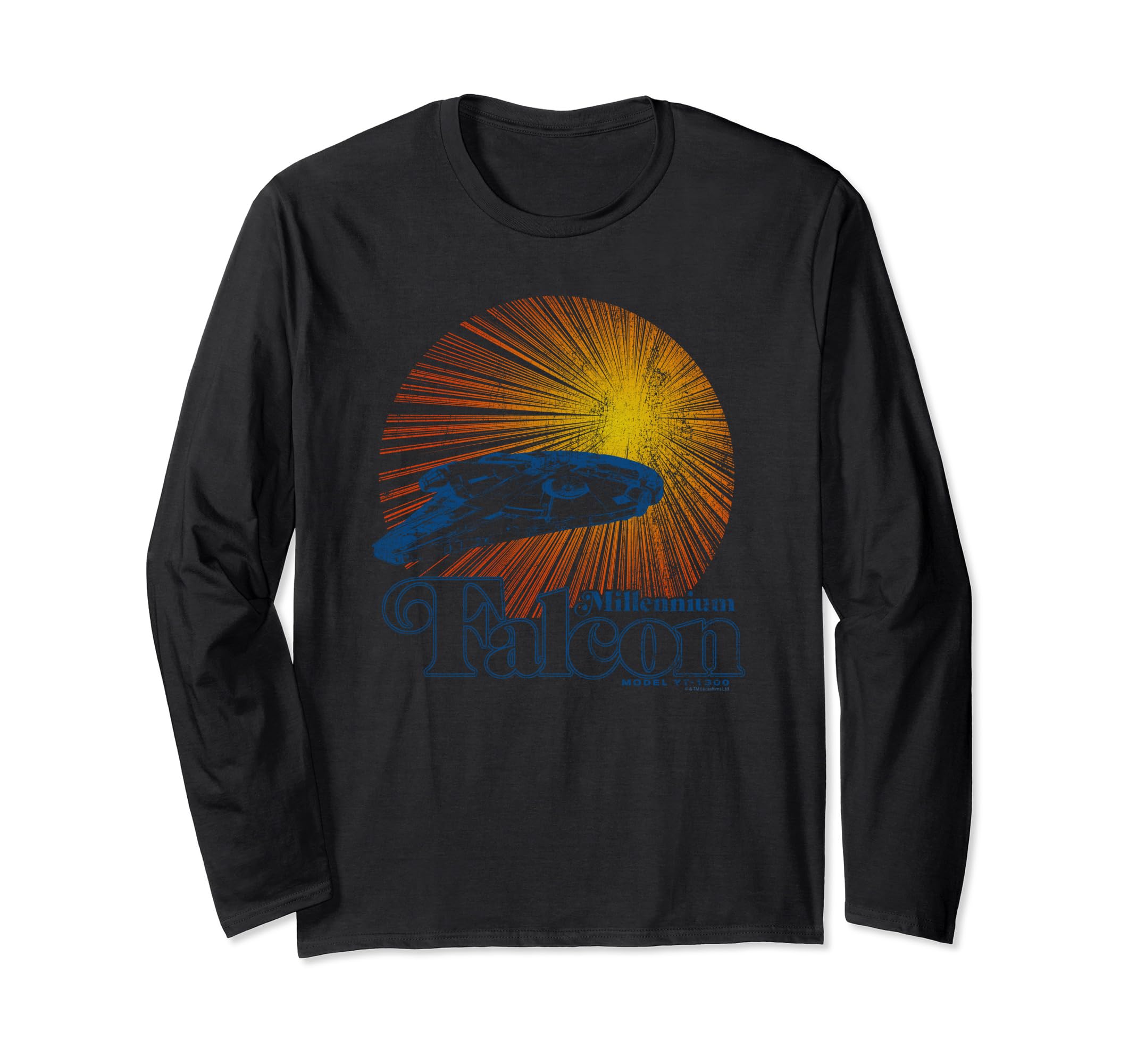 Star Wars Han Solo Movie Millennium Falcon Long Sleeve T-Shirt