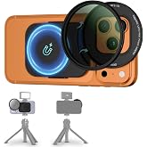 Upgraded 67mm CPL Filter for iPhone 18 Pro, Lens Filter Adapter Pouch Set for iPhone 17 16 15 14 Pro Pro Max Plus Air, Magnetic Phone Lens Filter Ring with 1/4-20" &amp; Cold Shoe Pull-Out to Fit Pro Max