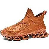 Poramea Mens Slip on Loafers Walking Tennis Shoes Laceless Running Blade Sneakers Mesh Trail Jogging Casual Athletic