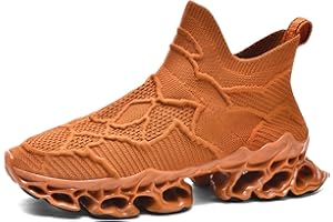 Poramea Mens Womens Slip on Loafers Walking Tennis Shoes Laceless Jogging Blade Sneakers Unisex Mesh Trail Running Casual Athletic