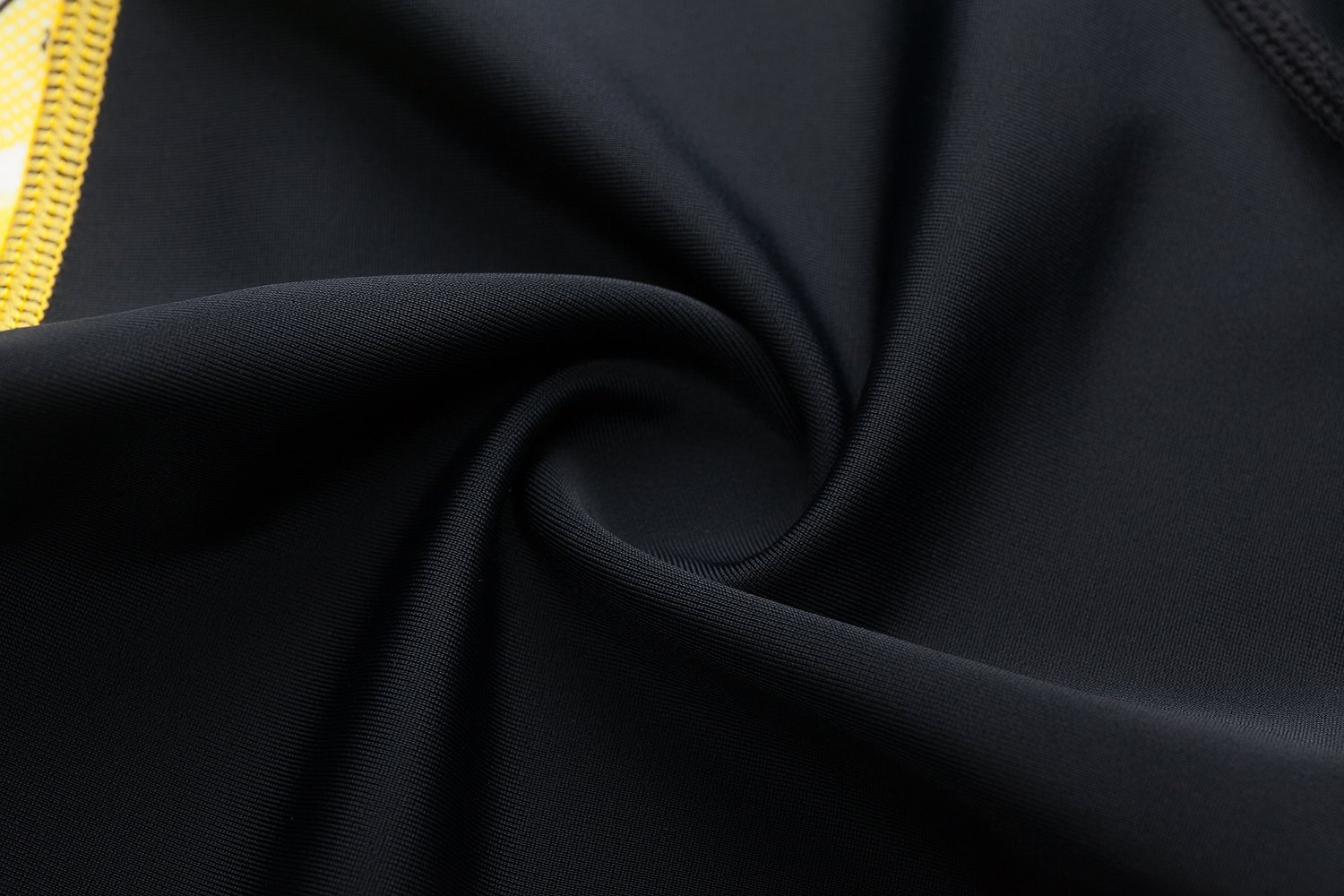 Firm abs Men Workout Compression Tights Running Leggings Black/Yellow L