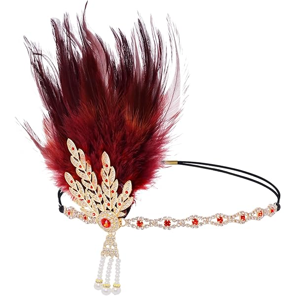 red gatsby headpiece