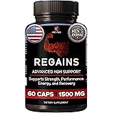 HGH Supplements for Men & Women - Regains Natural Anabolic Muscle Growth Building & Human Growth Hormone for Men, Muscle Builder for Men, Muscle Recovery Post Workout Supplement, 60 Protein Pills