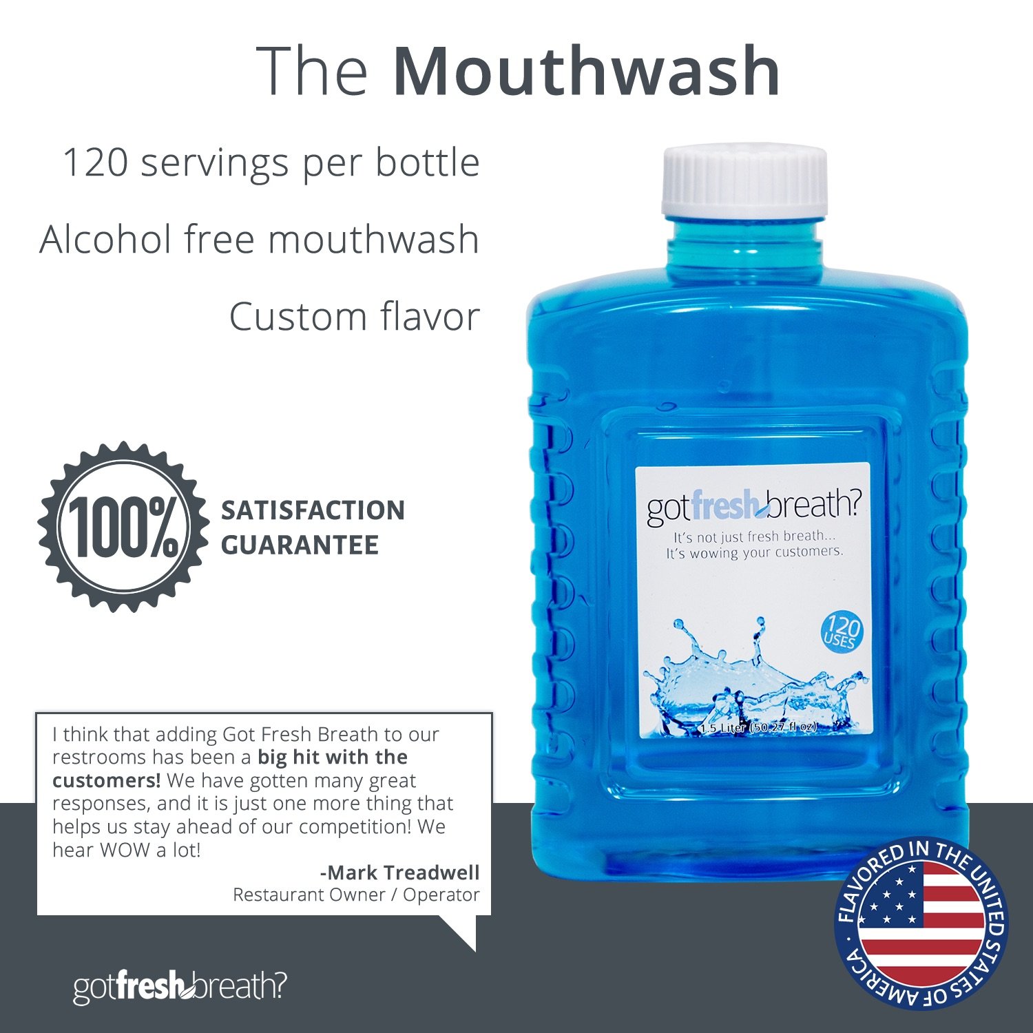 Mouthwash Dispenser Mini (Black) for GotFreshBreath AlcoholFree Mouthwash Buy Online in UAE