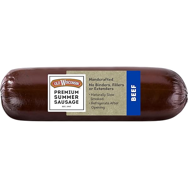 OLD WISCONSIN PREMIUM SUMMER SAUSAGE, 100% NATURAL MEAT,...
