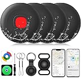Air Tracker Tags for Android or iOS, Dual System Smart Bluetooth Tags, Find My or Google'S Find Hub App, Keys Finder and Item Locator, Android Luggage Tracker Tags for Keys, Wallets, Bags