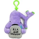 I Heart Guts Gallbladder RIP 5&rdquo; Mini Plushie Bag Charm, Gallbladder Removal Surgery Funny Gallstone Removed Gift, Gallbladder Pain, Science &amp; Healthcare Plush Keychains, Med School Grad