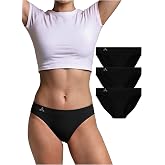 Balanced Tech Women's 3 Pack Seamless Low Rise Bikini Panties