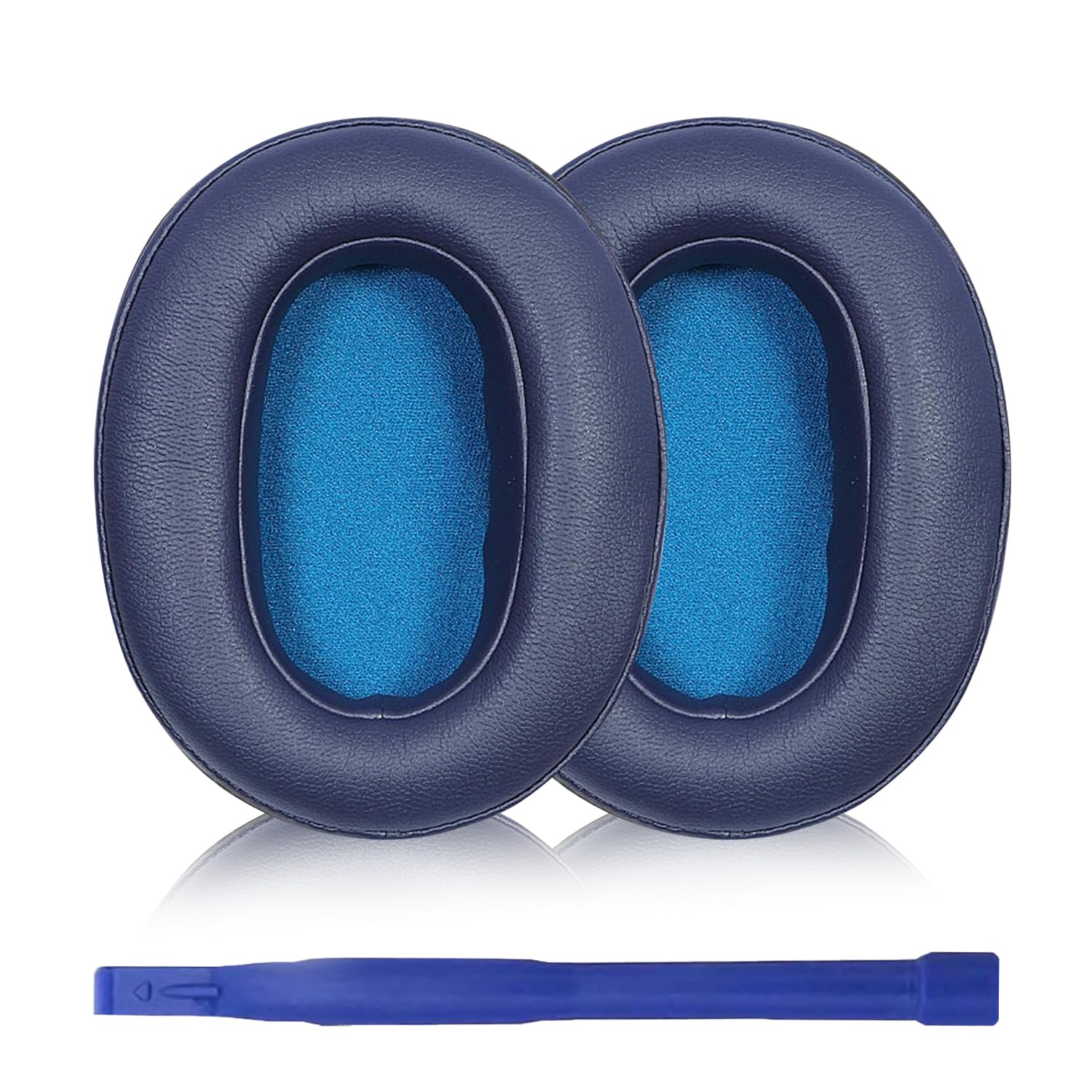 Aiivioll WH-XB900N Earpads Cushions Protein Leather Replacement Ear Cushions Compatible with Sony WH-XB900N WH XB900N WH XB 900 XB900 Headphones, Soft Memory Foam (Blue)