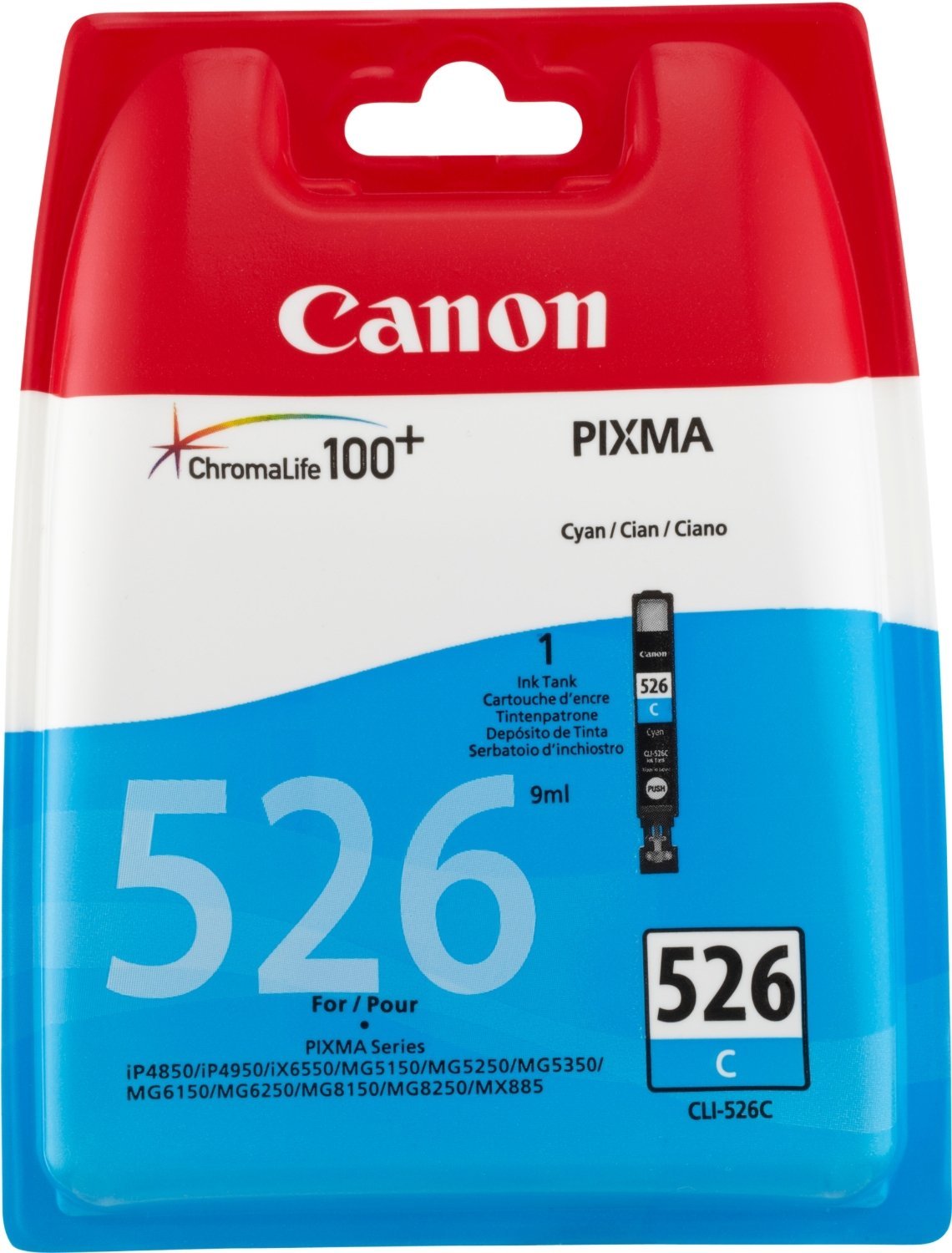 Canon CLI 526C - Ink Tank - 1 x Cyan - Blister
