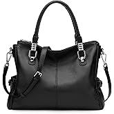S-ZONE Women Genuine Leather Handbag Shoulder Purse Satchel Tote Crossbody Bag