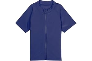 SwimZip UPF 50+ Short Sleeve Rash Guard for Boys' and Girls' - Baby, Toddler, Kids