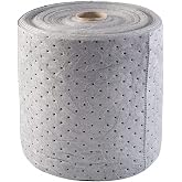 Condor Sorbent Roll, 19 gal, 15 in x 150 ft, Universal, Gray, Polypropylene 35ZR23-1 Each