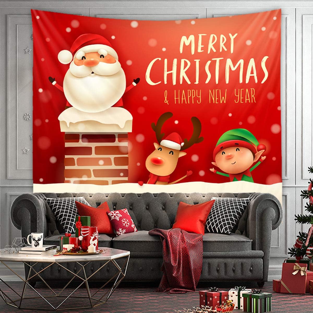 Amazon Com Leipple Christmas Tapestry Wall Hanging Dorm Decor