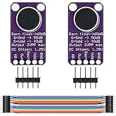 DAOKI 2PCS Microphone Amplifier Board MAX9814 AGC Microphone Module Auto Gain Control for Arduino with Jump Wire