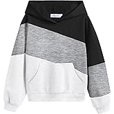 Arshiner Girls Color Block Hoodies Colorblock Sweatshirt Fall Hooded Sweatshirts Hoodies for Teen Girls with Pockets
