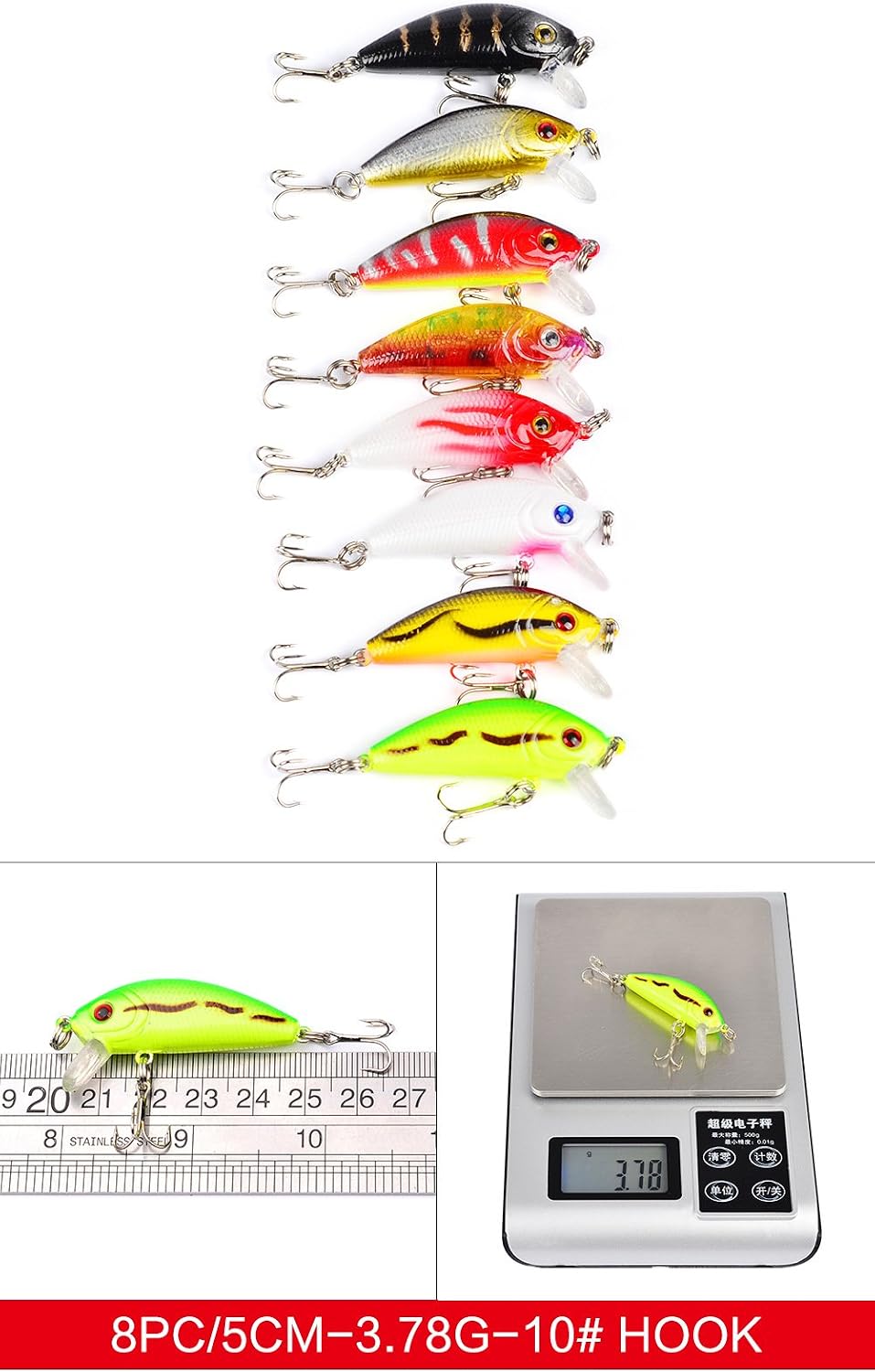 CHAWHO Fishing Lures Set 43 Pcs Fishing Lure Set - Image 5