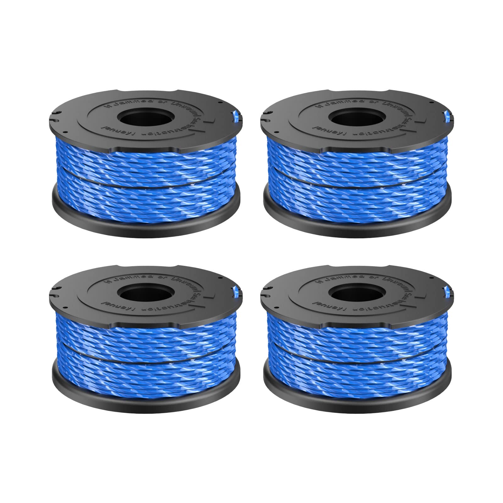 String Trimmer Spool Line for Black and Decker A6441, 1.65mm 40 Feet Autofeed Replacement Spools for GL650SB, GL652, GL655, GL650SBK, GL650SZ, GL660P, GL680, GL680B Grass Strimmer Trimmer (4)