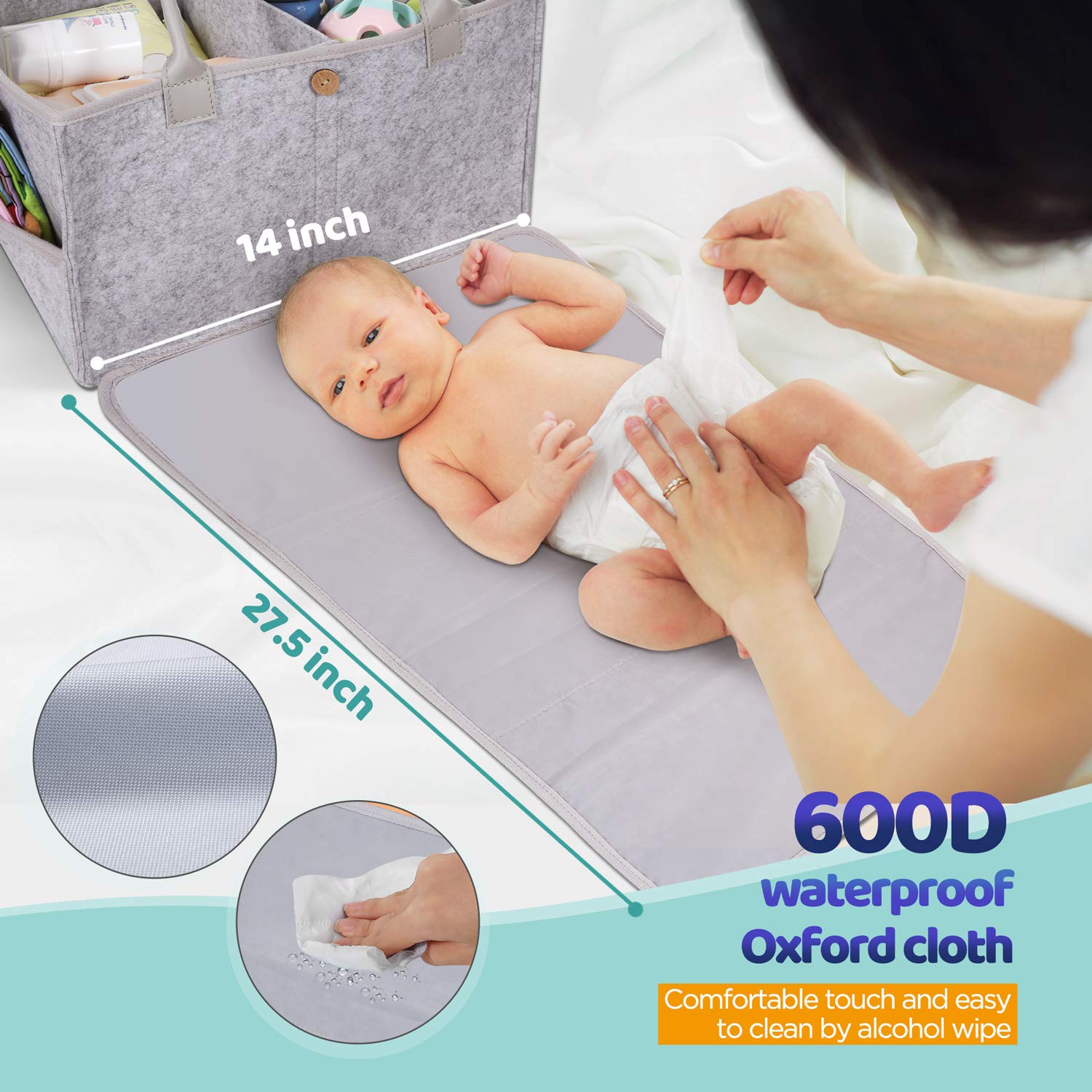 27 inch changing pad
