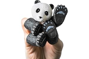 AQKILO Panda Finger Puppet Set, Animals Puppet Show Theater Props, Novelty Toys Weird Stuff Gifts