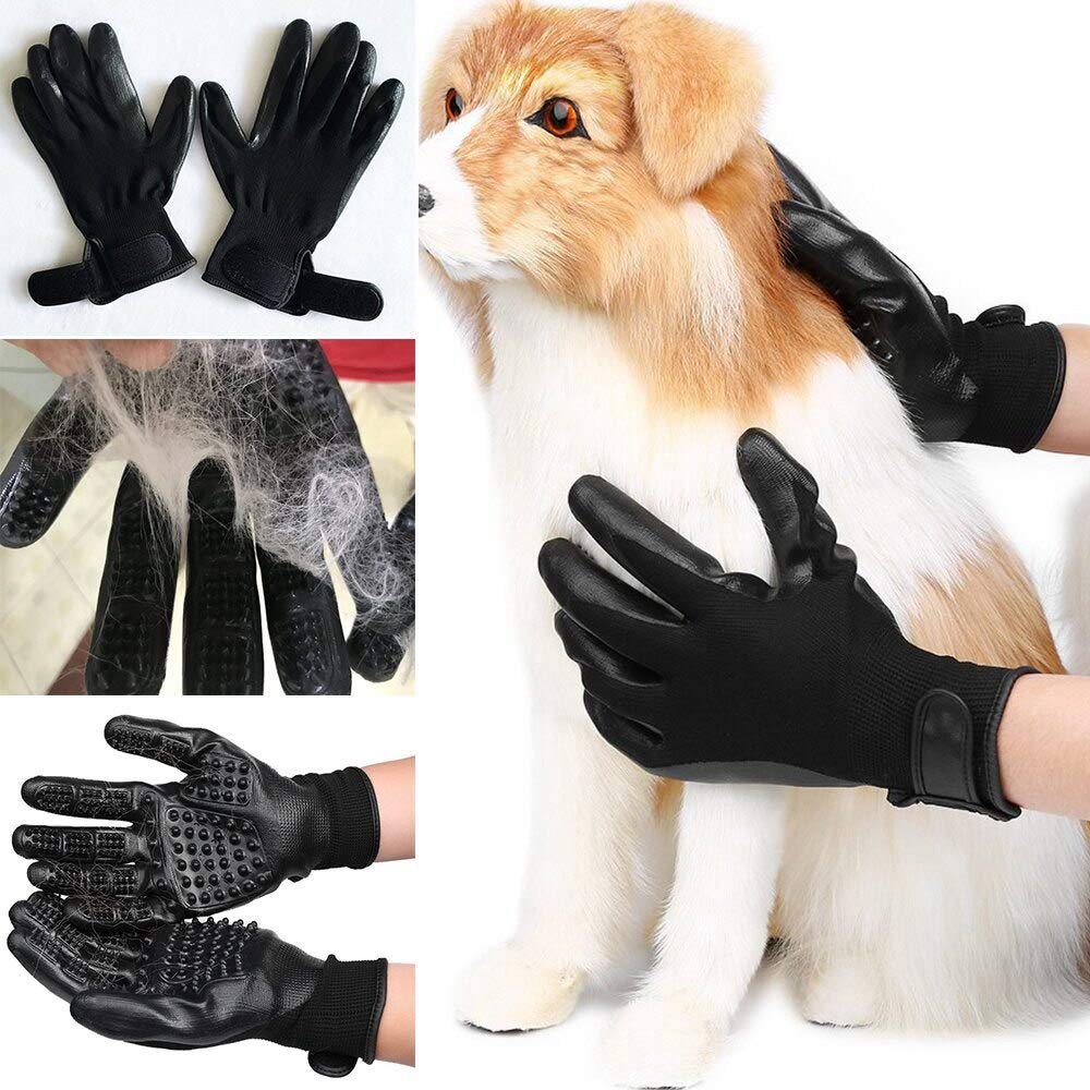 Nado Care Pet Grooming Gloves Efficient Pet Hair Remover Mitt Long