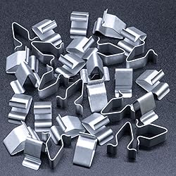 Rexka 30pcs Metal Trim Panel Spring Clip 16mm