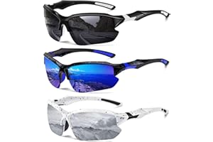 DioKiw Sports Polarized Sunglasses for Men Cycling Running Fishing UV Protection Sun Glasses Lightweight Half Frame Goggles