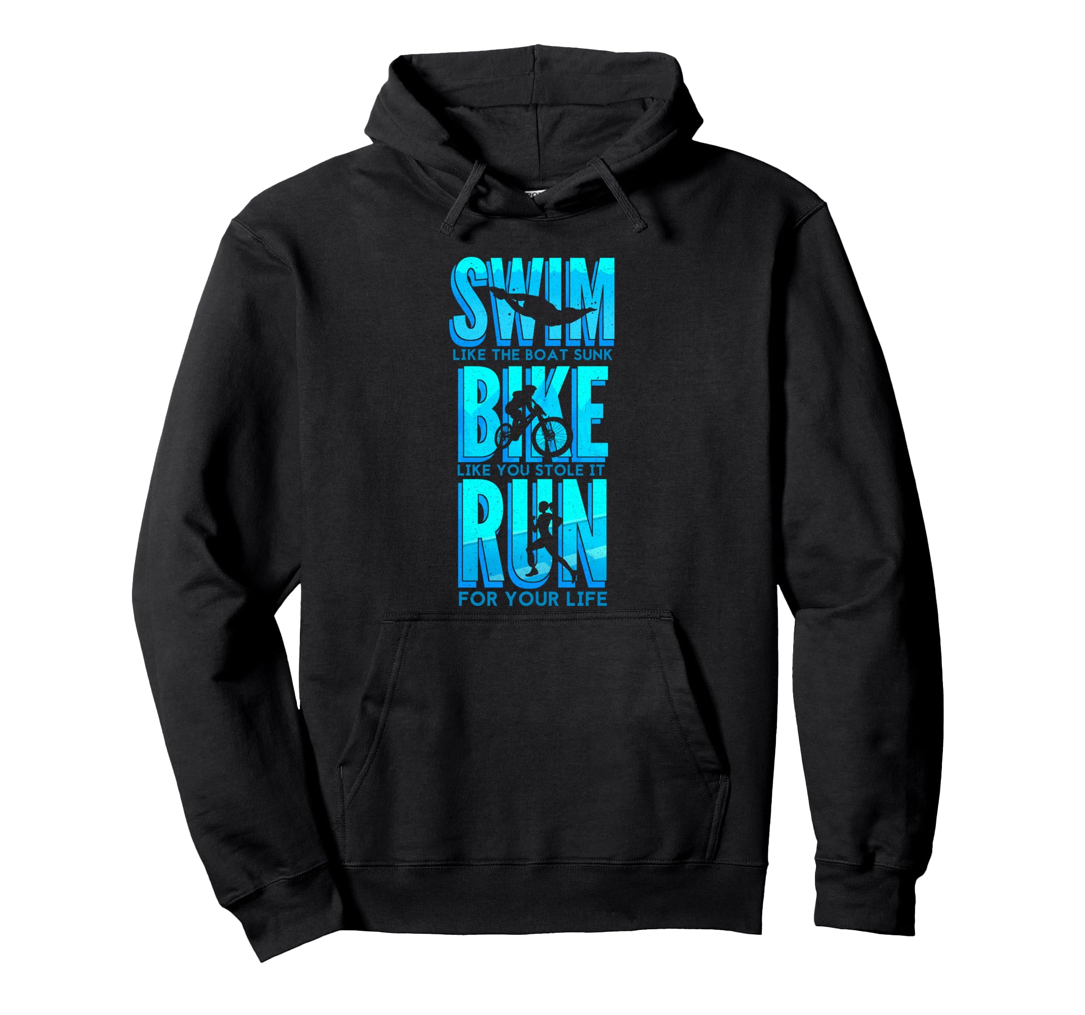 Triathlon Training Swimming Cycling Running Sports Marathon Pullover Hoodie