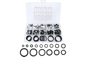 Qancekoo 200 PCS O-Rings Assortment Kit, 15 Sizes Nitrile Rubber O Rings Sealing Gasket Set for Plumbing, Faucets, Automotive