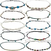 nemokamai 10 PCS Cowboy Hat Bands for Men Women, Leather Hatbands Belt for Cowboy/Western/Fedora/Cowgirl/Straw Hats