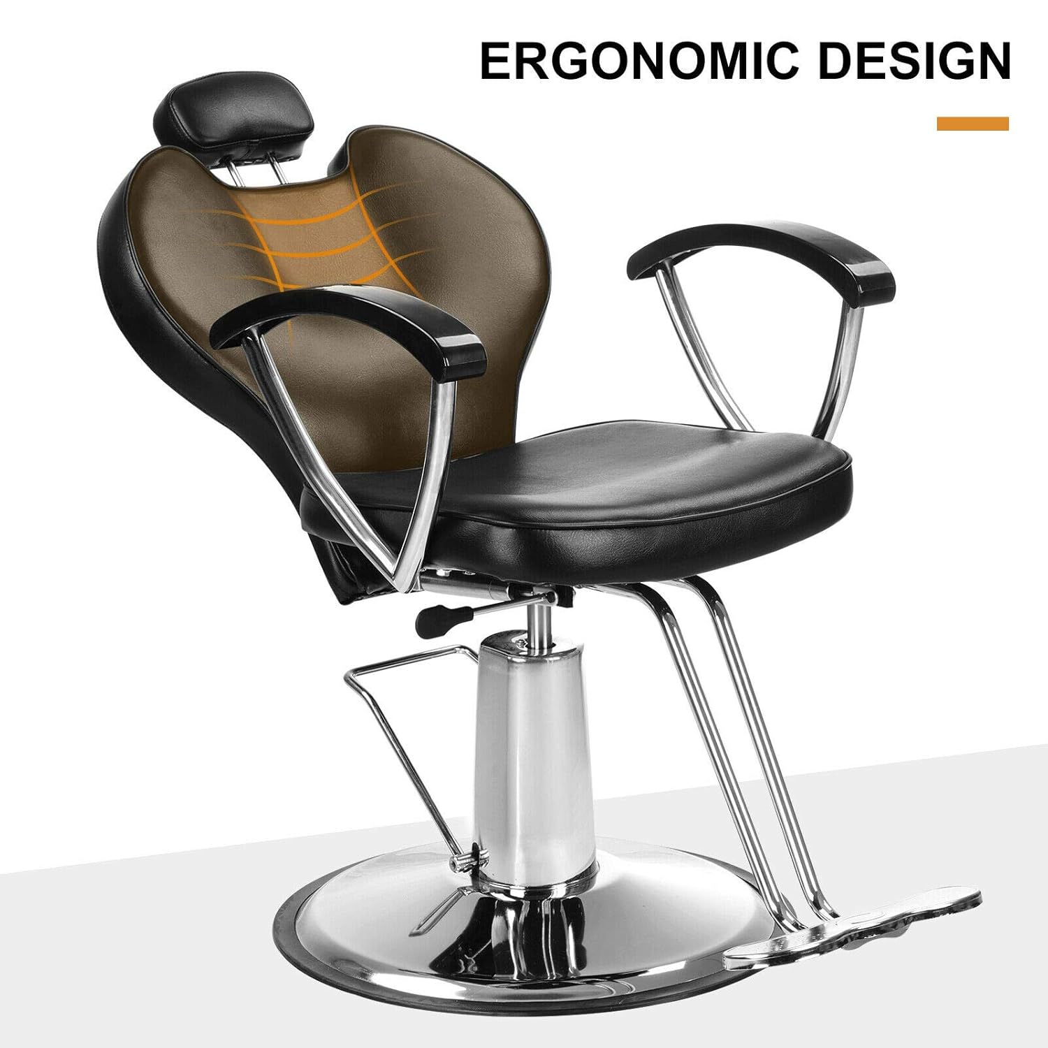 Artist Hand Hydraulic Reclining Barber Chair 20 Inch Width Hair Styling Chair Salon Chair Spa Equipment: Beauty