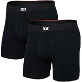 SAXX Underwear Co. Men's Underwear with Pouch Vibe Xtra Boxer Brief Fly 2Pk