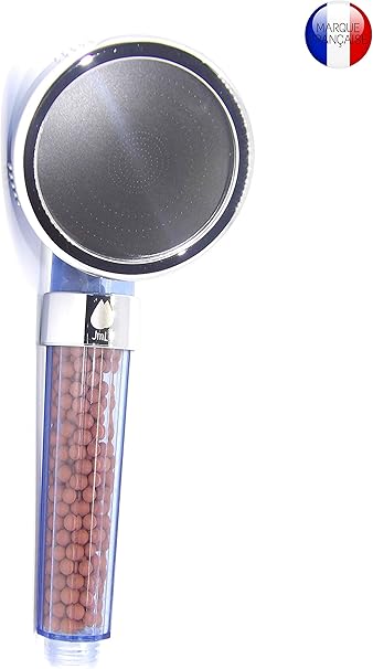 Jamoonlbv Jml Marque Française Pommeau De Douche à Haute Pression Anti Calcaire Economie Deau 35 à 40 3 Jets Interchangeables 6 Mois De